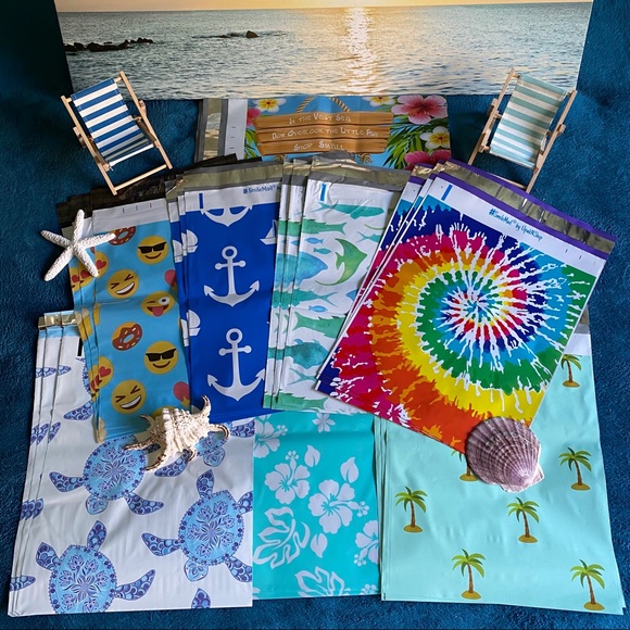 Other - 24 Pack 10X13 Blue Summer Poly Mailers PRICE FIRM